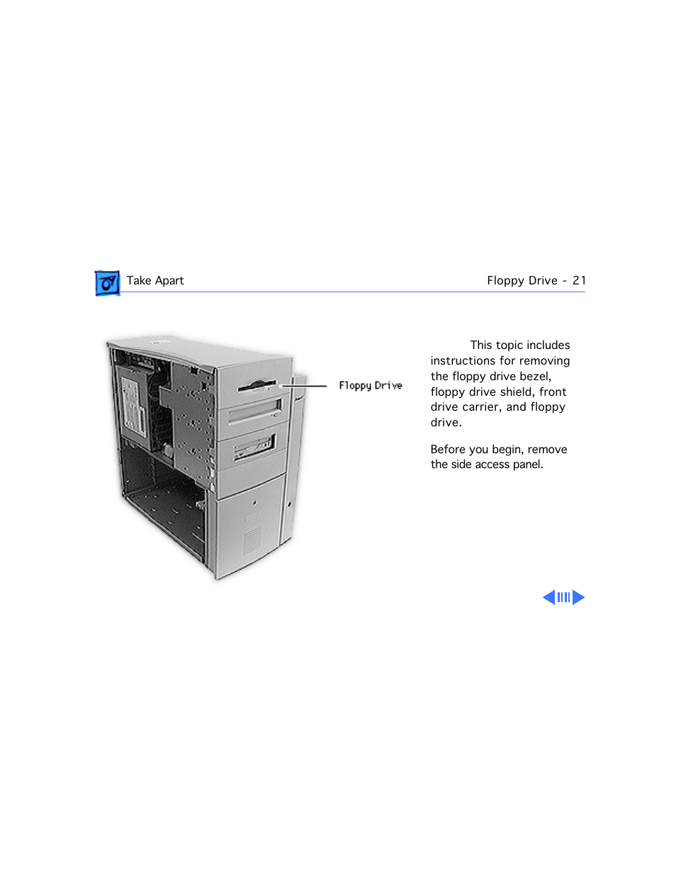 Floppy drive | Apple Mac 8600 User Manual | Page 119 / 237