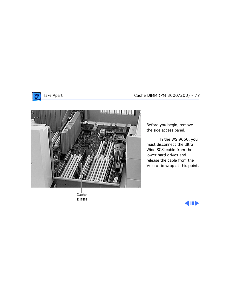 Cache dimm (pm 8600/200) | Apple Mac 8600 User Manual | Page 175 / 237