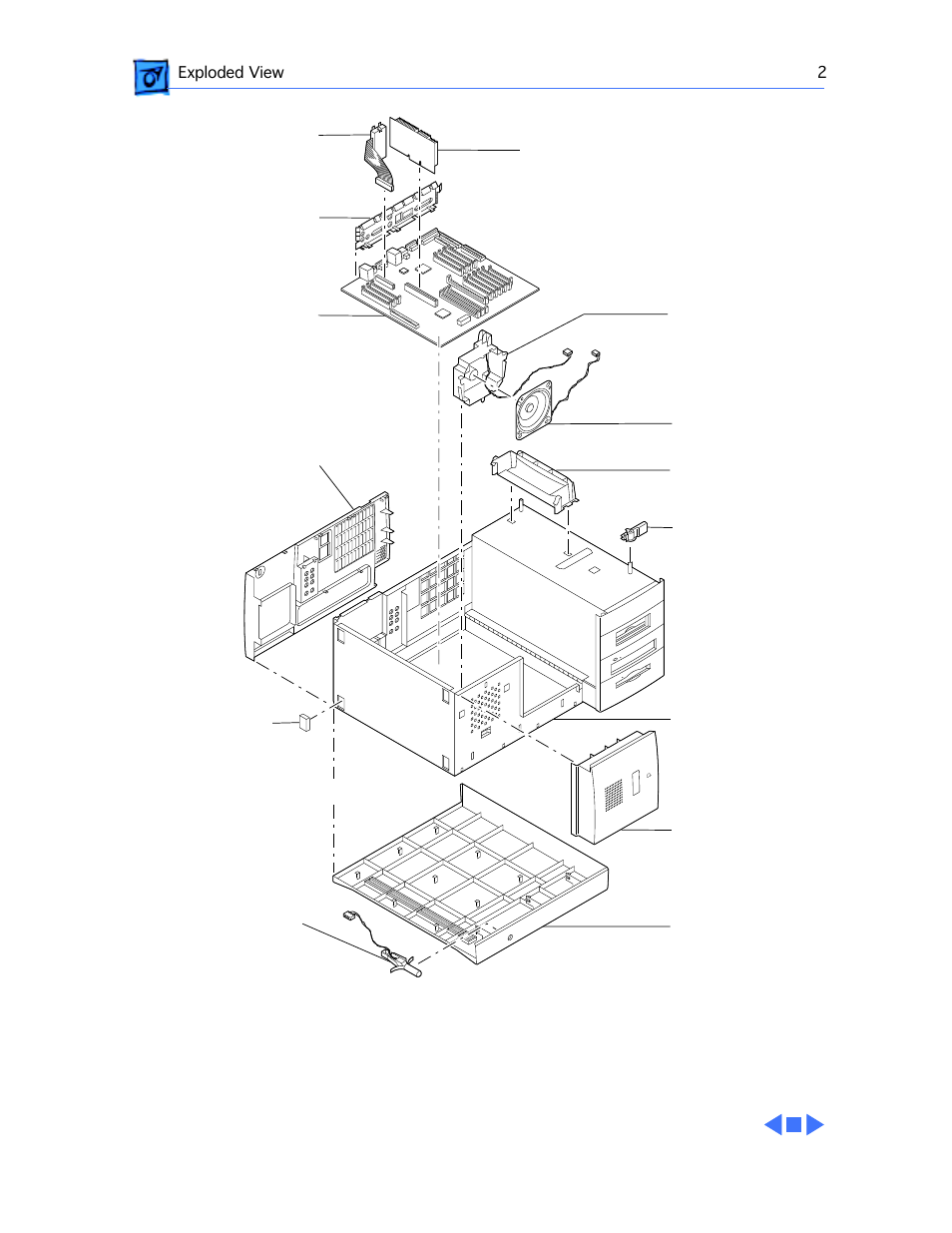 Pm 8600/9600 full ev, Exploded view 2 | Apple Mac 8600 User Manual | Page 235 / 237