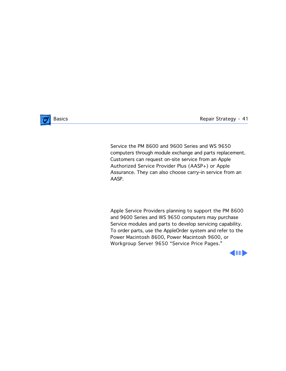 Repair strategy, Ordering | Apple Mac 8600 User Manual | Page 43 / 237