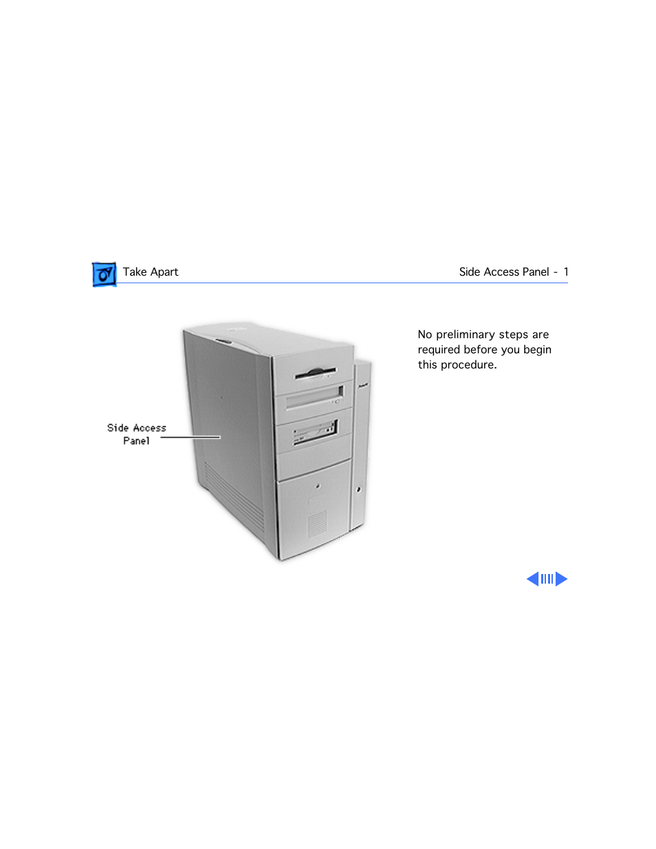 Side access panel | Apple Mac 8600 User Manual | Page 99 / 237