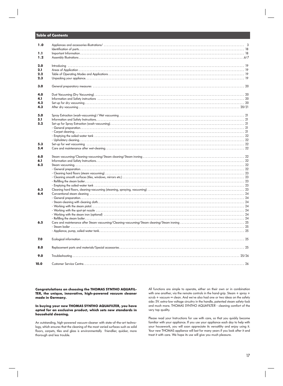 Thomas Syntho Aquafilter User Manual | Page 17 / 40