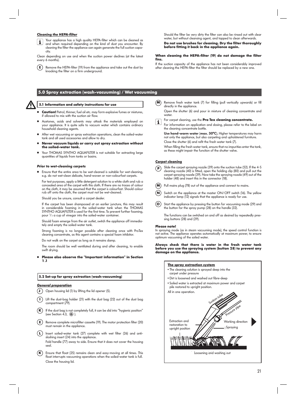 Thomas Syntho Aquafilter User Manual | Page 21 / 40