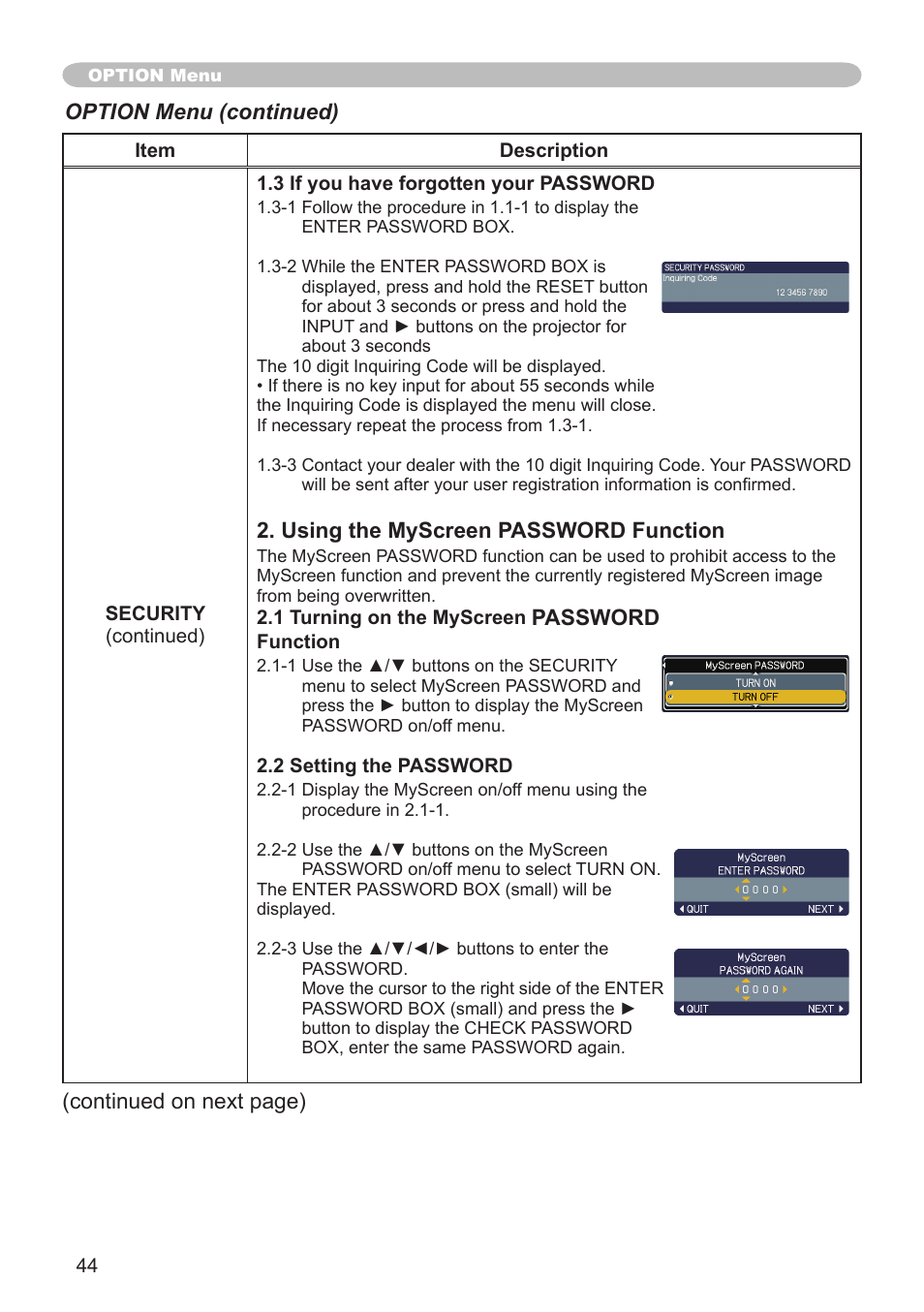Hitachi CPX3 User Manual | Page 44 / 61