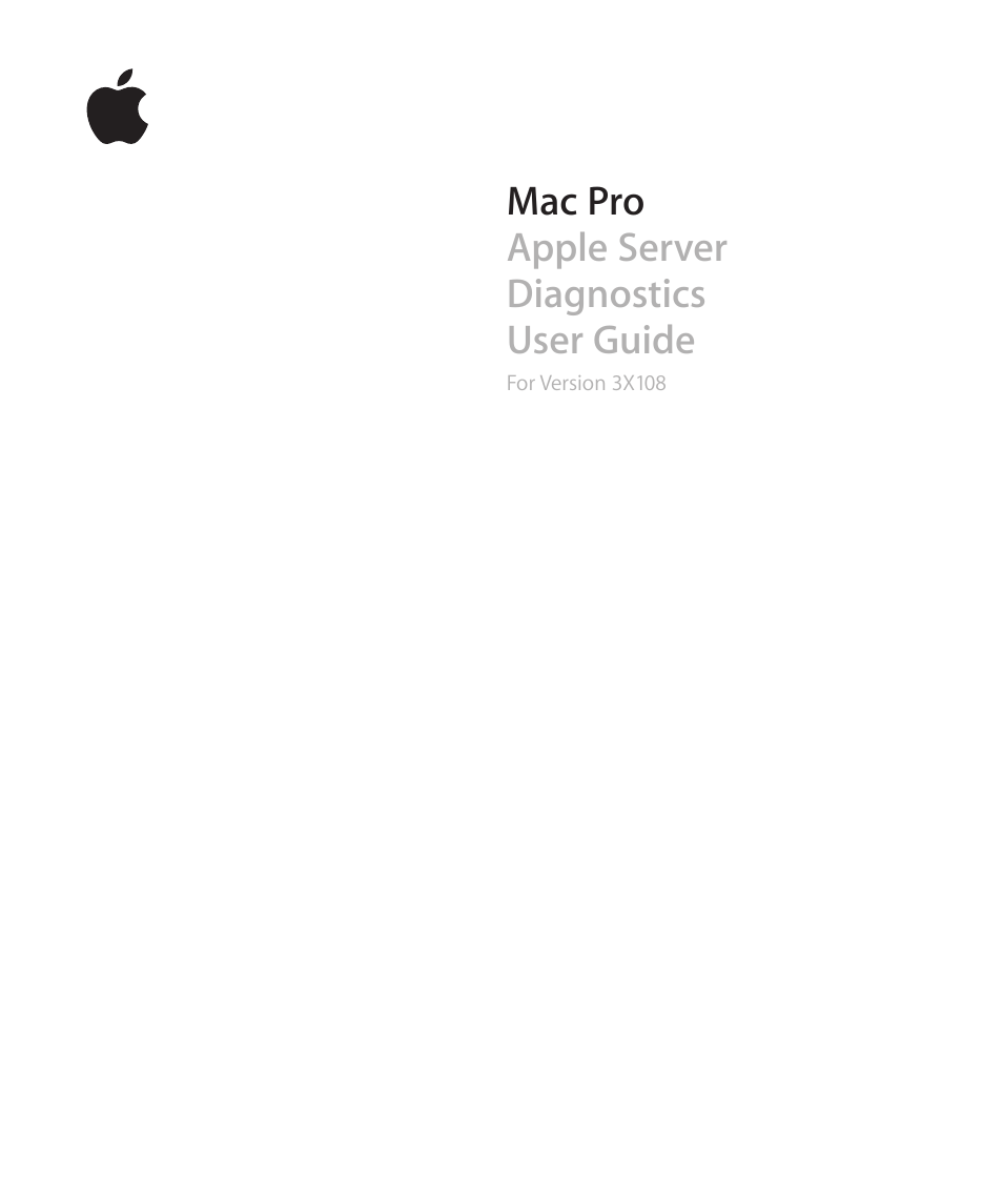 Apple MAC PRO for 3X108 User Manual | 48 pages