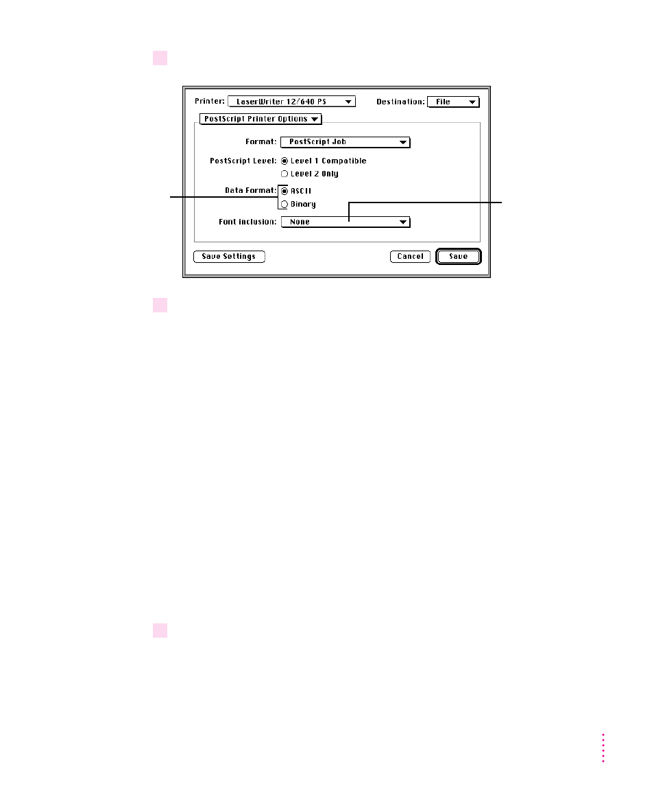 Background printing and setting the print time 183, Background printing and setting the print time | Apple LaserWriter 12/640 PS User Manual | Page 208 / 403