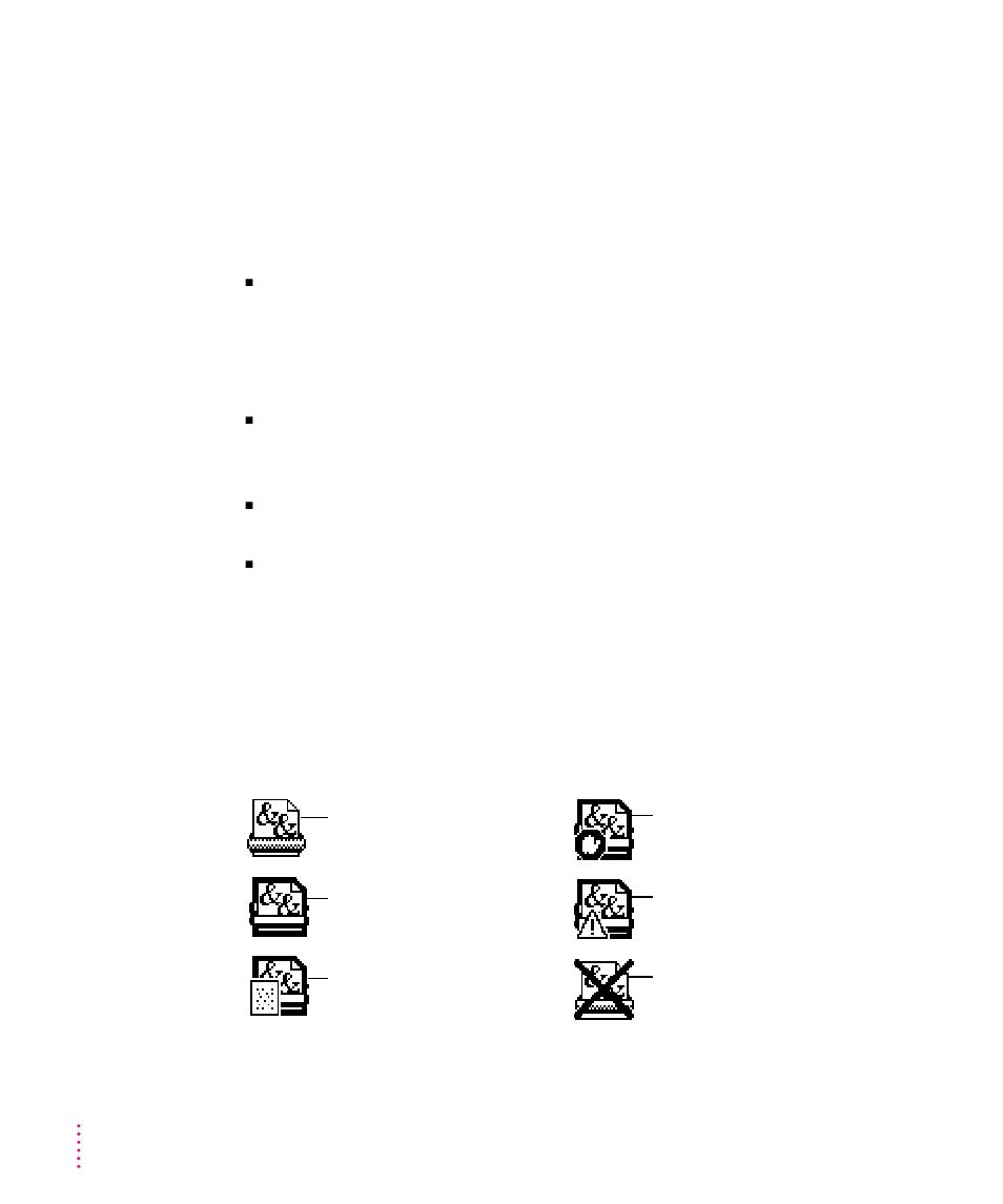 Working with desktop printer icons 190, Working with desktop printer icons | Apple LaserWriter 12/640 PS User Manual | Page 215 / 403