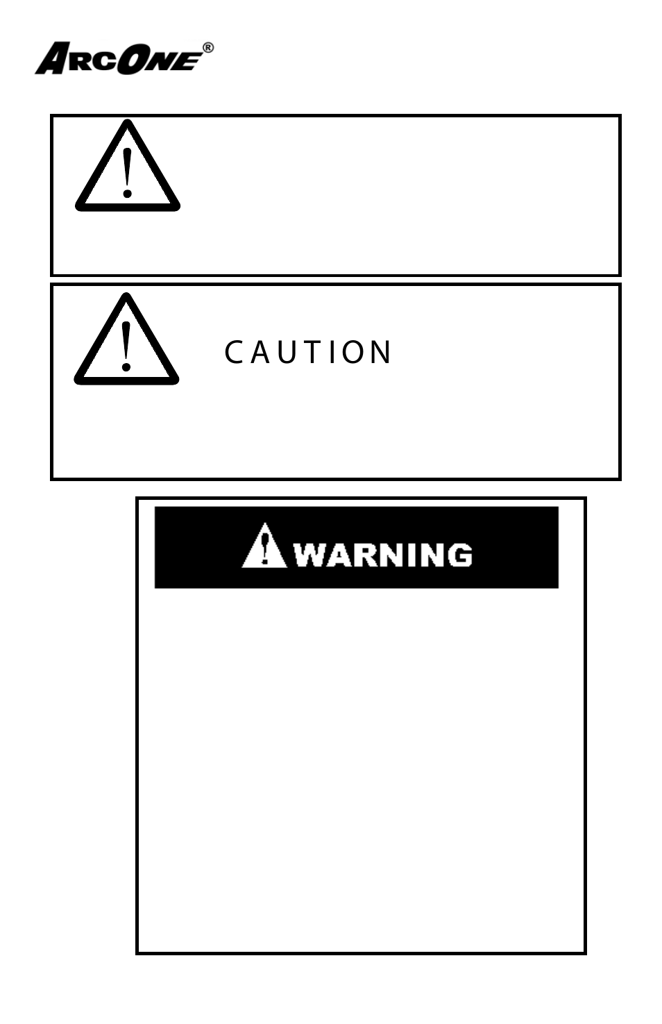 Warning | ArcOne Clean Air Flow User Manual | Page 2 / 36