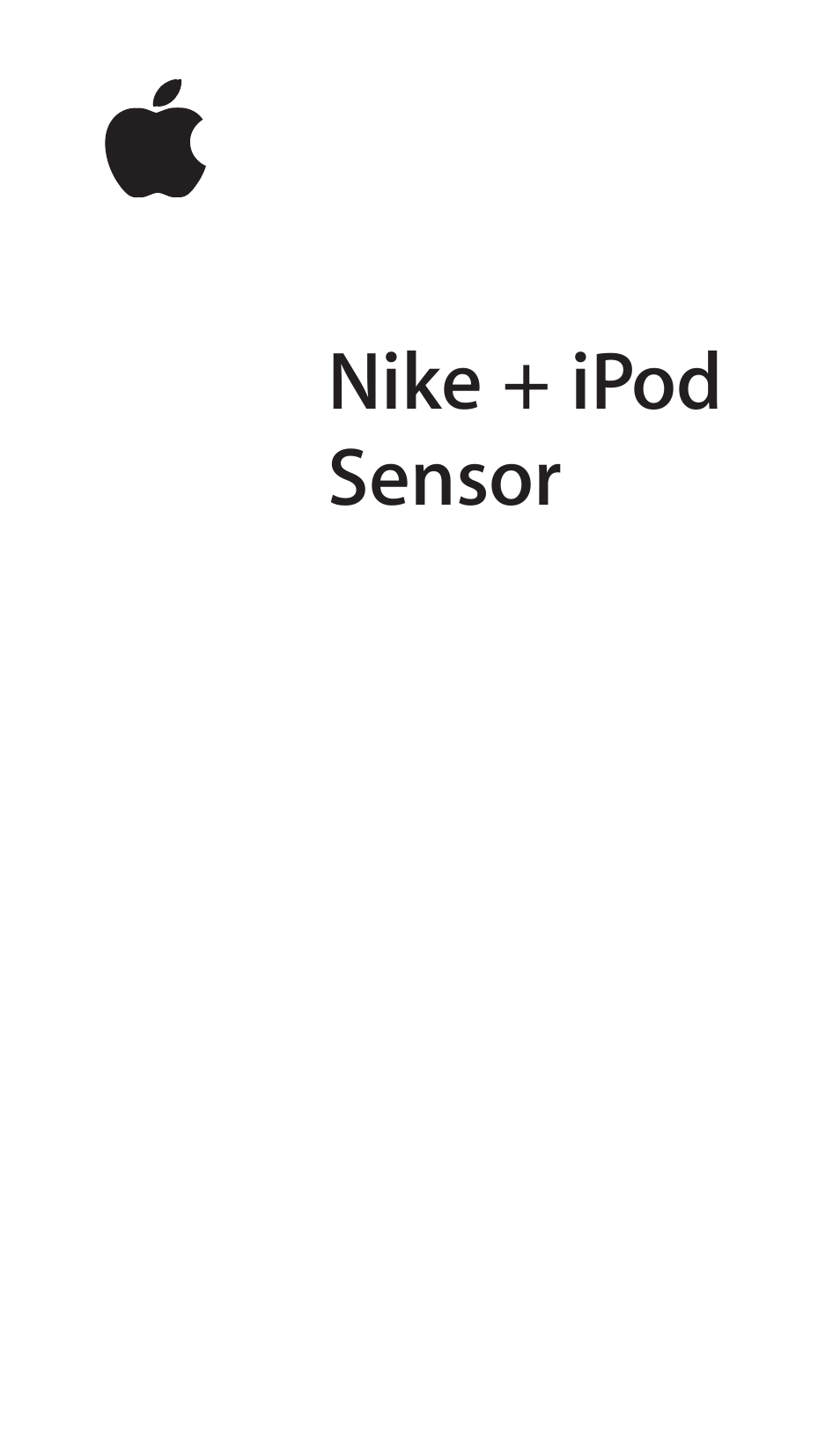 Apple Nike + iPod Sensor User Manual | 132 pages