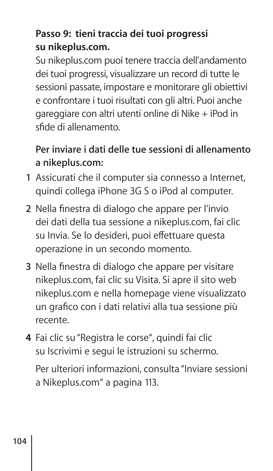 Apple Nike + iPod Sensor User Manual | Page 104 / 132