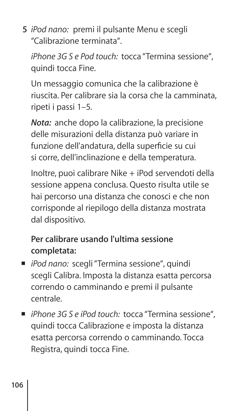 Apple Nike + iPod Sensor User Manual | Page 106 / 132