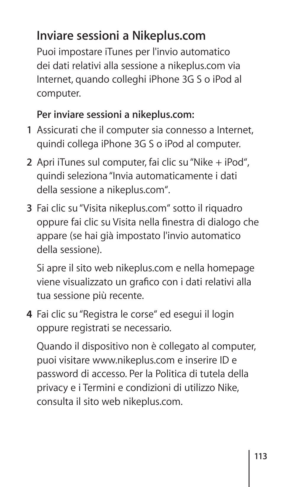 Apple Nike + iPod Sensor User Manual | Page 113 / 132