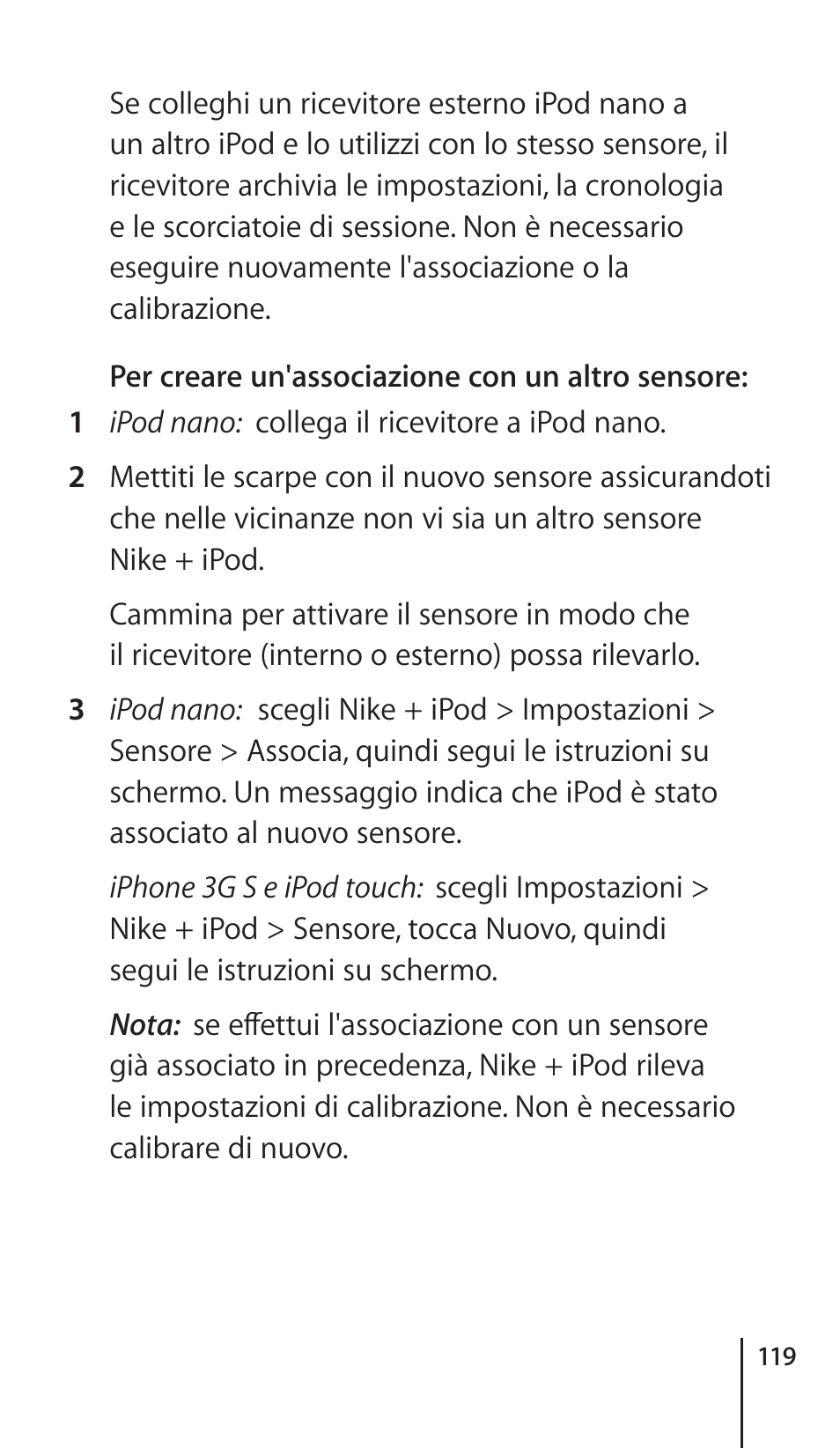 Apple Nike + iPod Sensor User Manual | Page 119 / 132