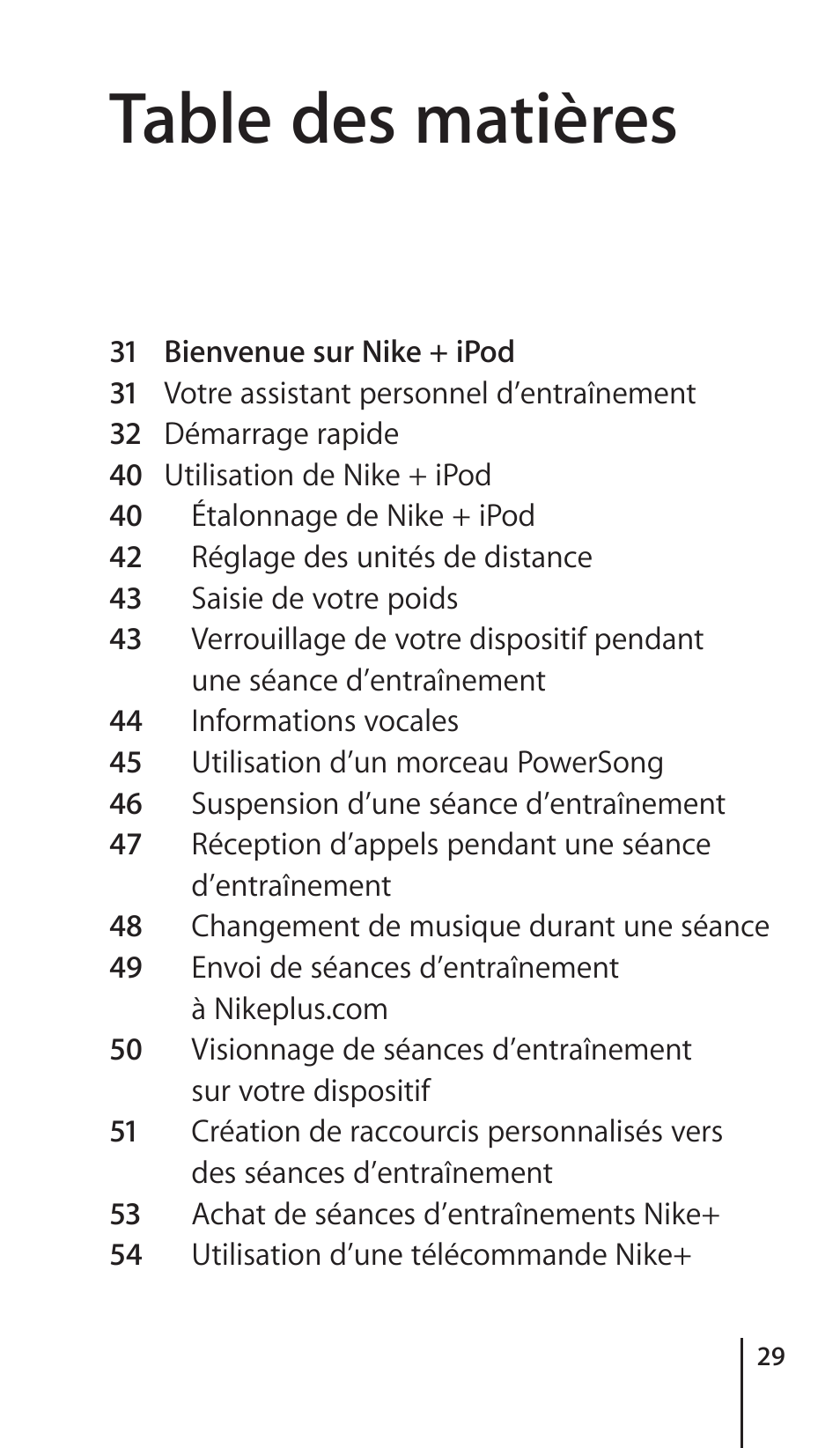 Apple Nike + iPod Sensor User Manual | Page 29 / 132