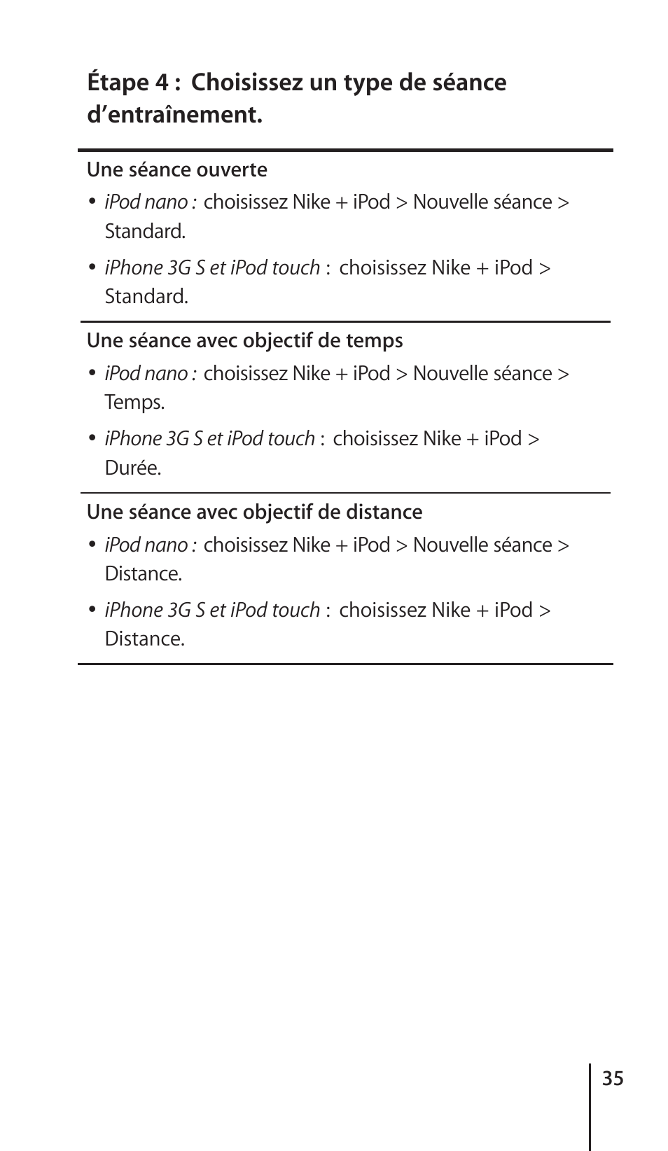 Apple Nike + iPod Sensor User Manual | Page 35 / 132