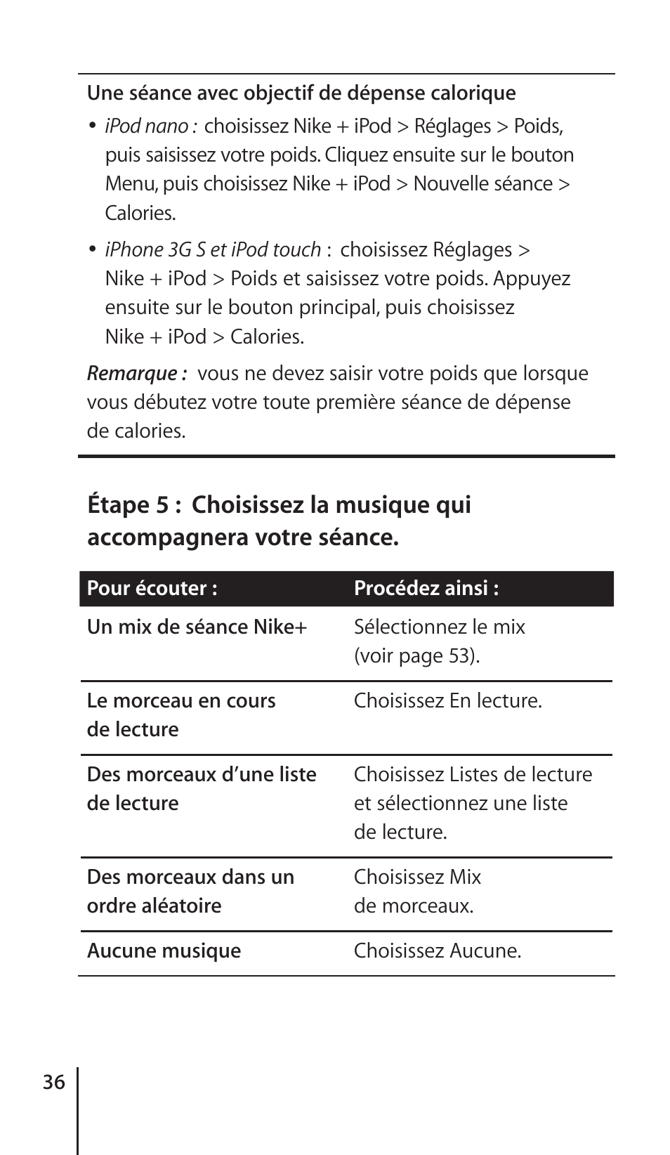 Apple Nike + iPod Sensor User Manual | Page 36 / 132