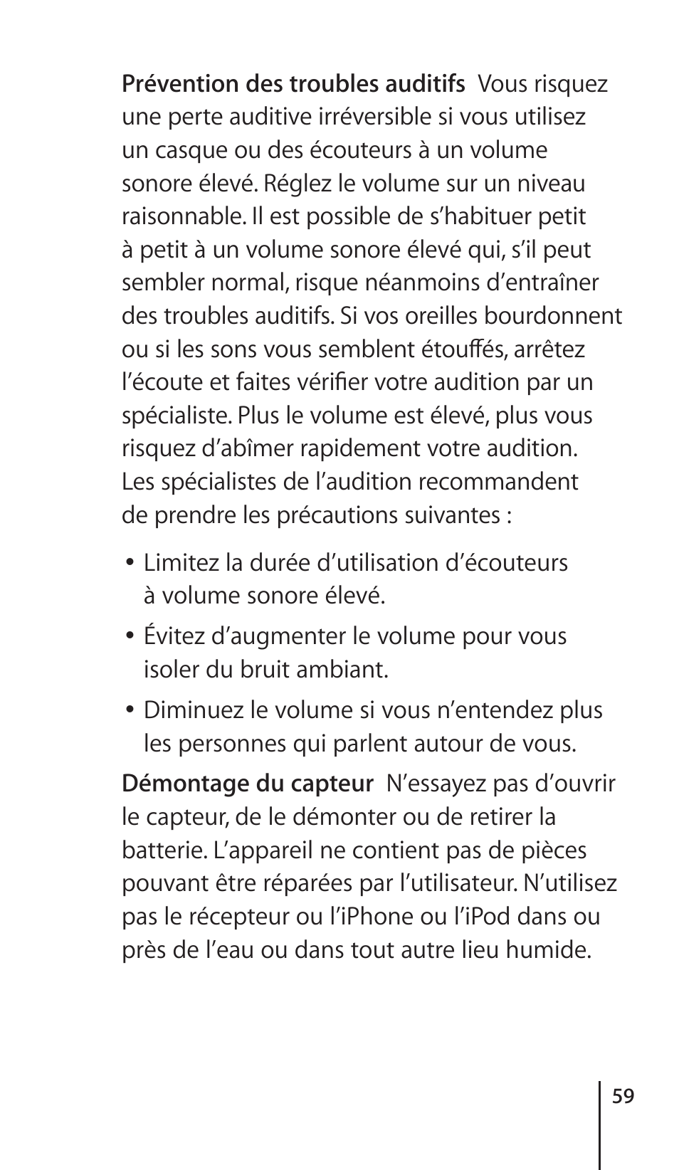 Apple Nike + iPod Sensor User Manual | Page 59 / 132