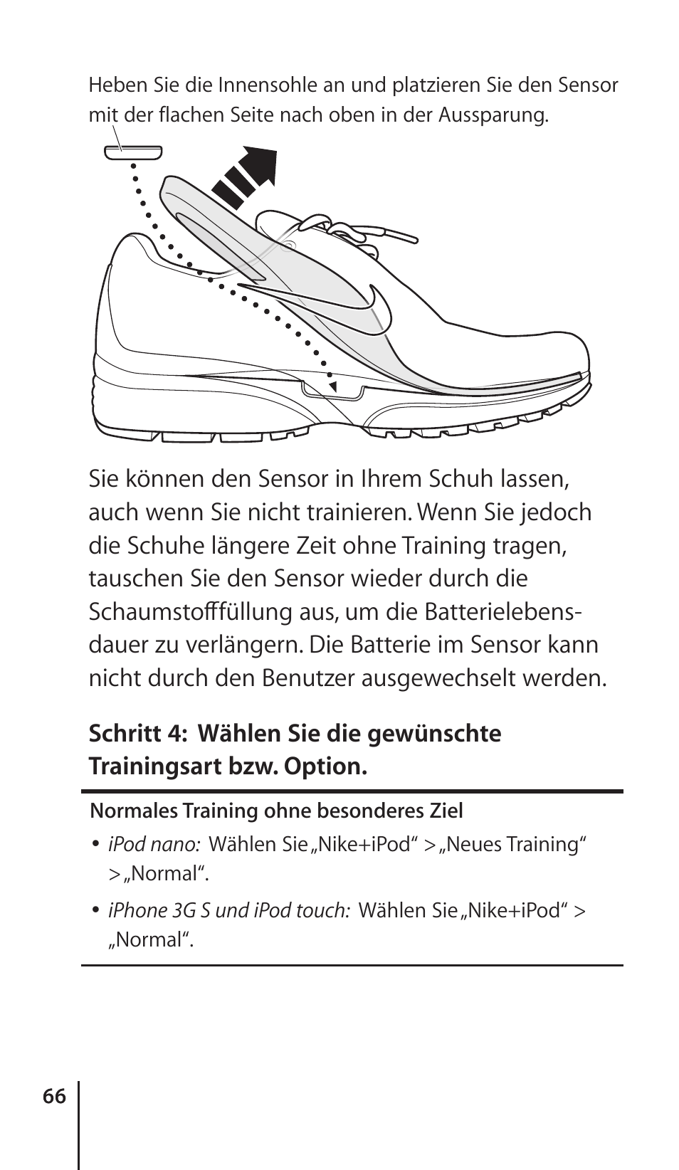 Apple Nike + iPod Sensor User Manual | Page 66 / 132
