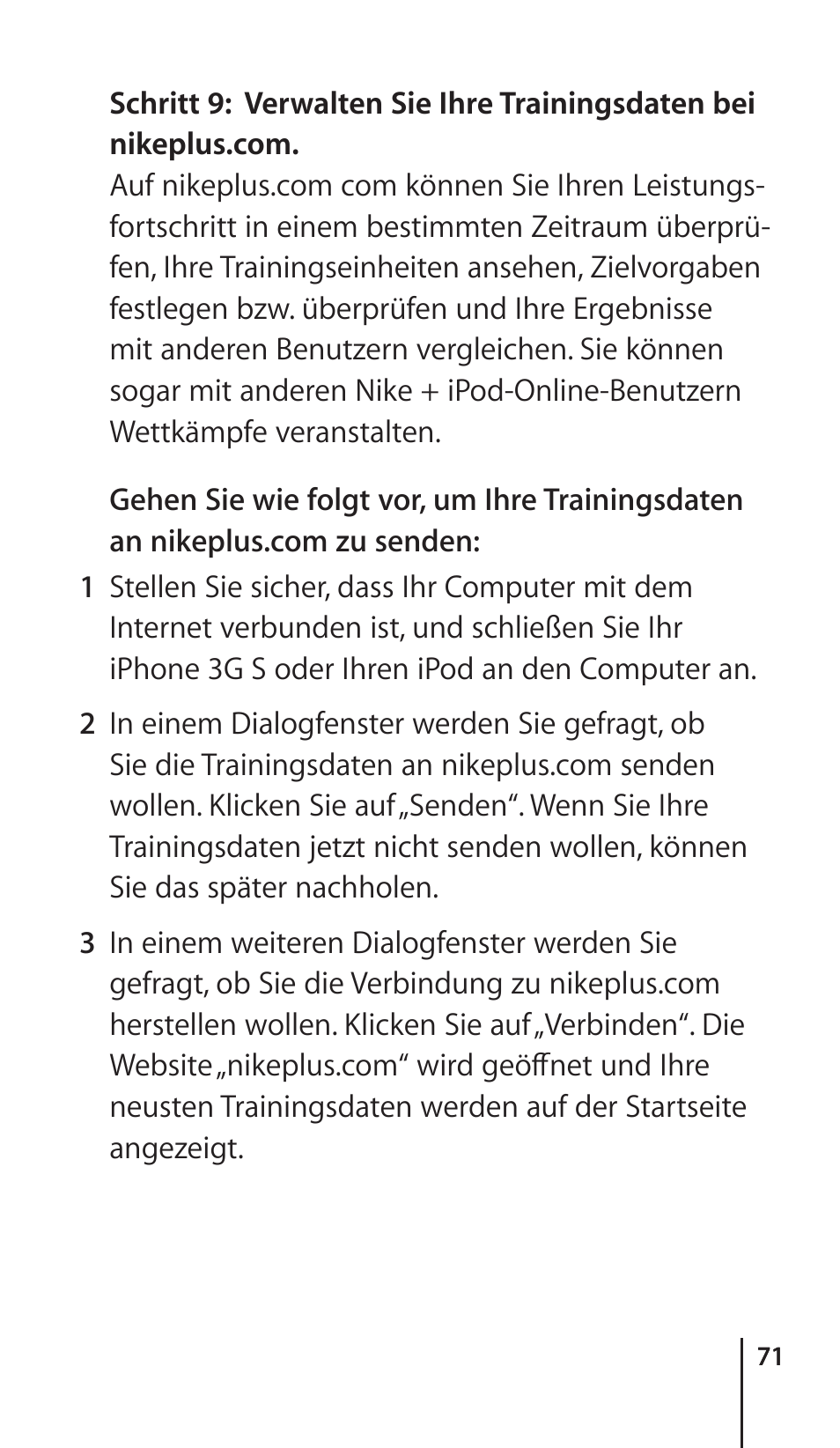 Apple Nike + iPod Sensor User Manual | Page 71 / 132