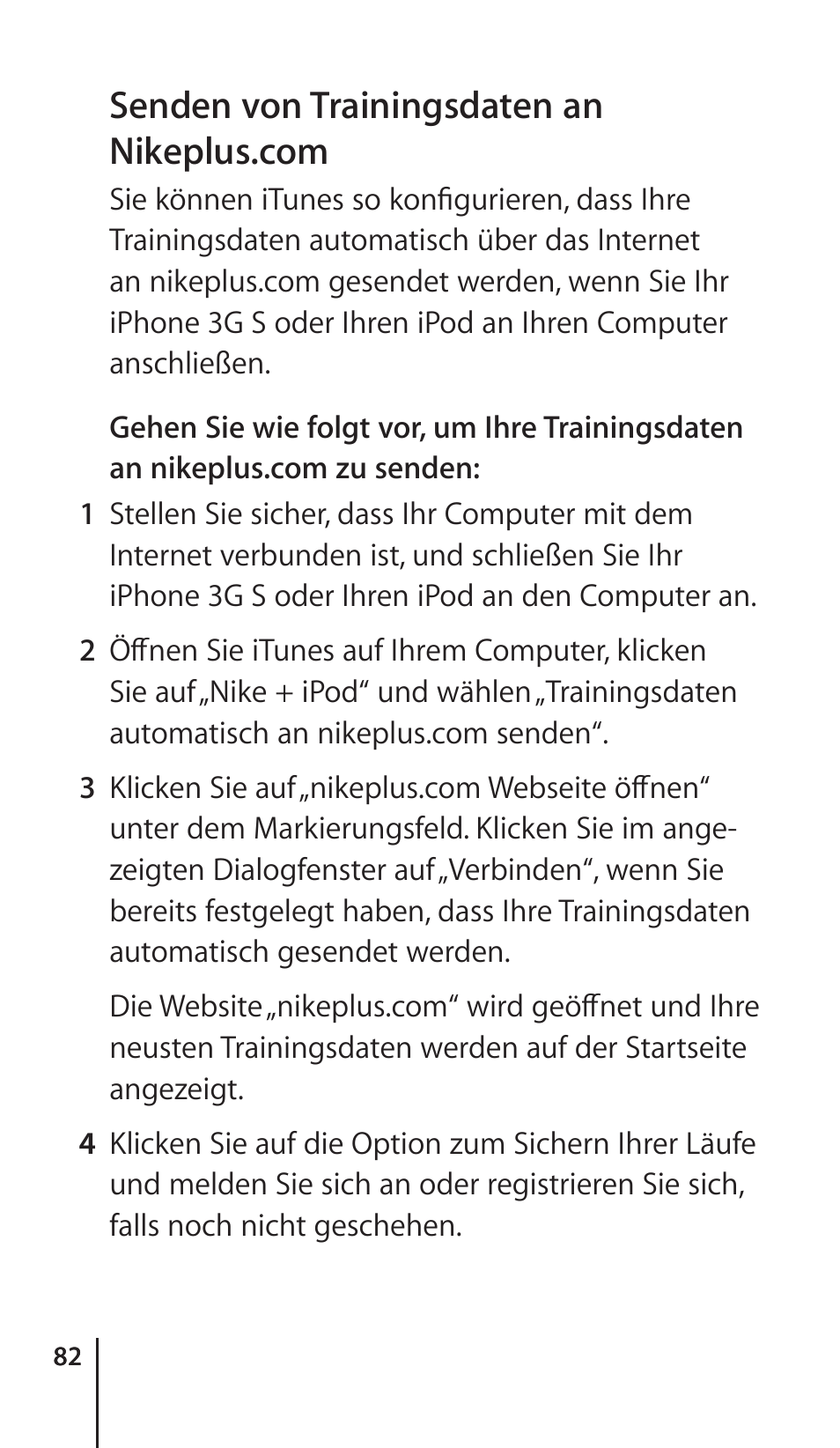 Apple Nike + iPod Sensor User Manual | Page 82 / 132