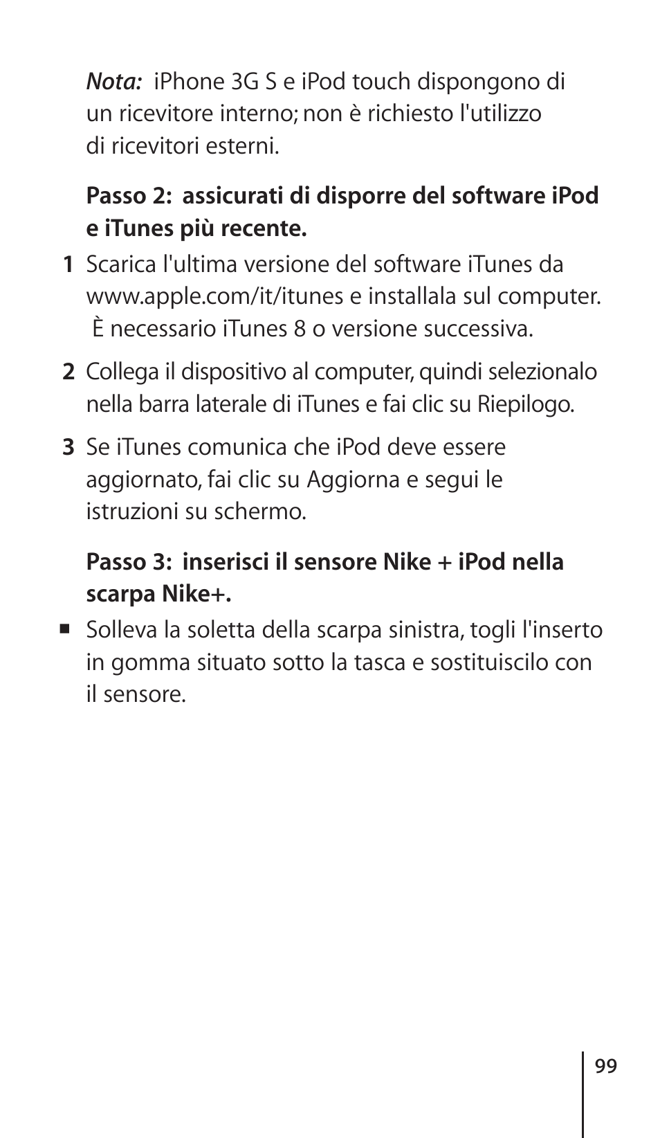 Apple Nike + iPod Sensor User Manual | Page 99 / 132