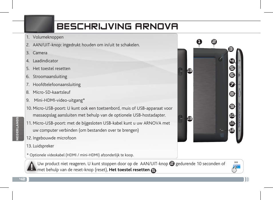 Beschrijving arnova | ARNOVA 10c G3 User Manual | Page 42 / 66