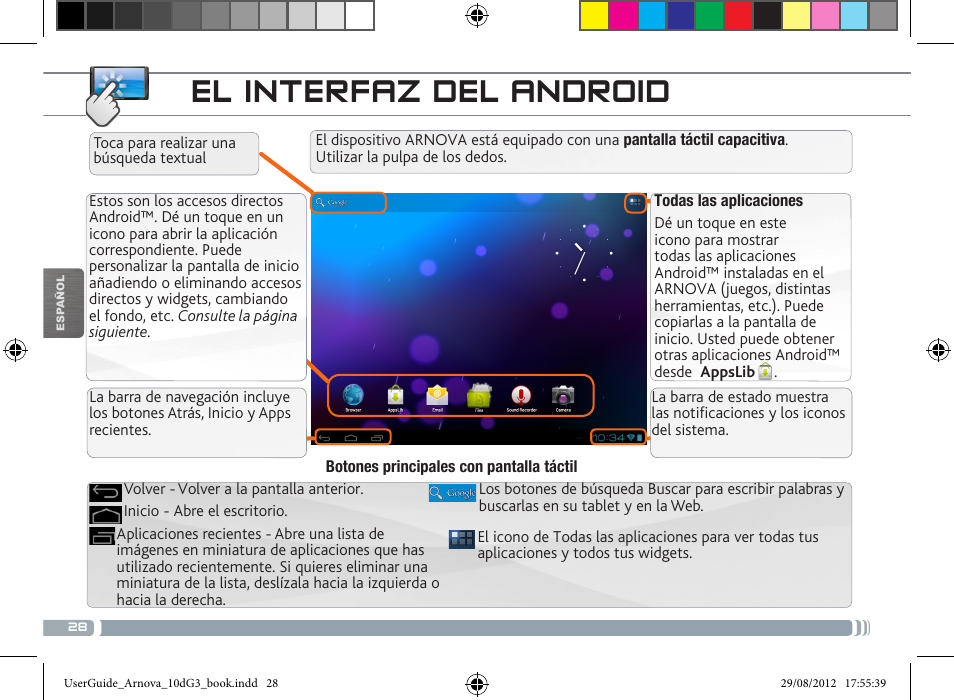 El interfaz del android | ARNOVA 10d G3 User Manual | Page 28 / 66