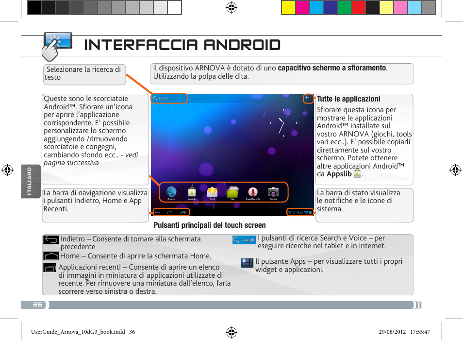 Interfaccia android | ARNOVA 10d G3 User Manual | Page 36 / 66