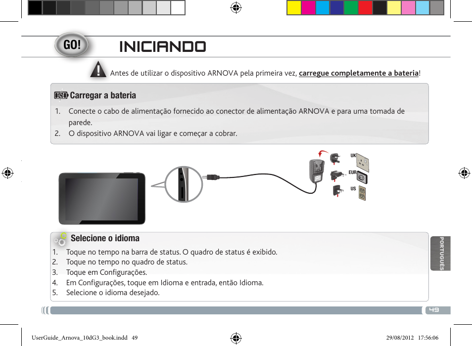 Iniciando | ARNOVA 10d G3 User Manual | Page 49 / 66