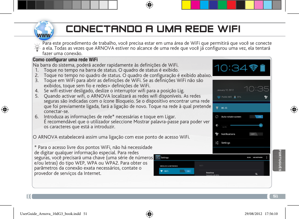 Conectando a uma rede wifi | ARNOVA 10d G3 User Manual | Page 51 / 66