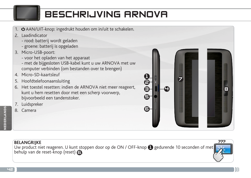 Beschrijving arnova | ARNOVA 7b G3 User Manual | Page 42 / 58