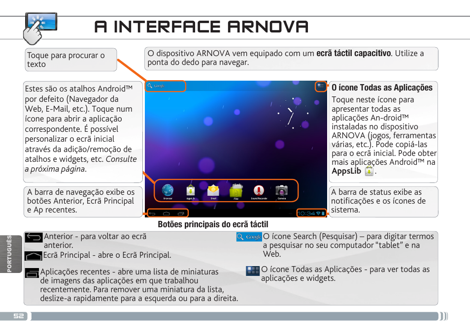 A interface arnova | ARNOVA 7b G3 User Manual | Page 52 / 58