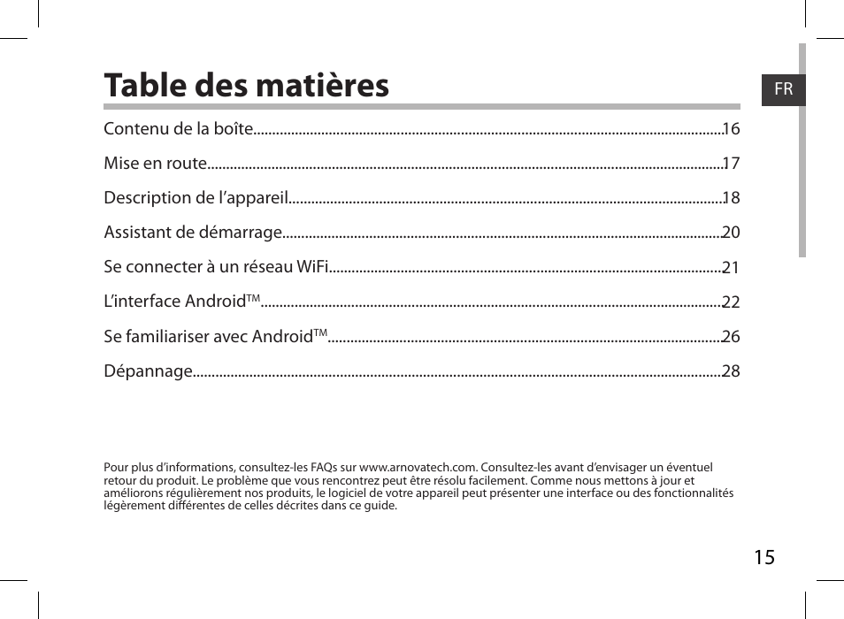 ARNOVA 7i G3 User Manual | Page 15 / 114