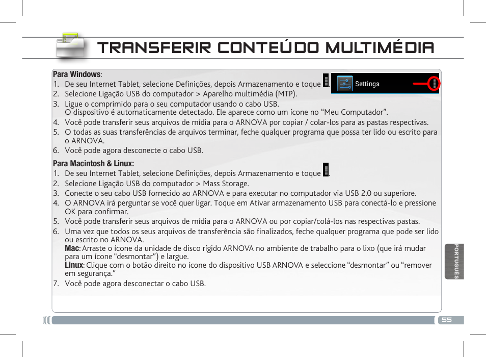 ARNOVA 8c G3 User Manual | Page 55 / 58
