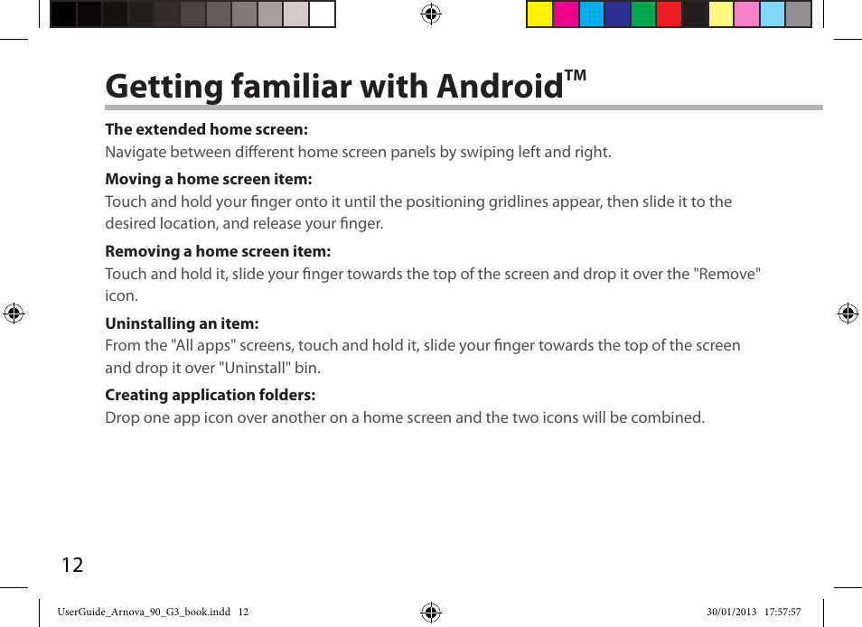 Getting familiar with android | ARNOVA 90 G3 User Manual | Page 12 / 114