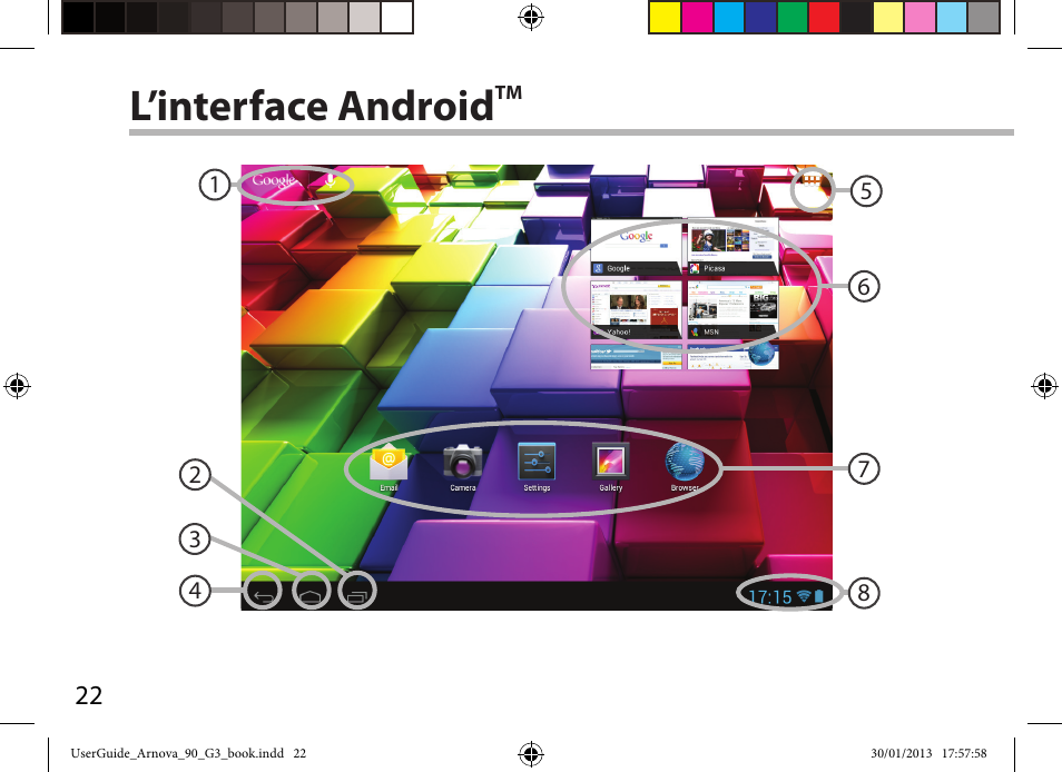 L’interface android | ARNOVA 90 G3 User Manual | Page 22 / 114