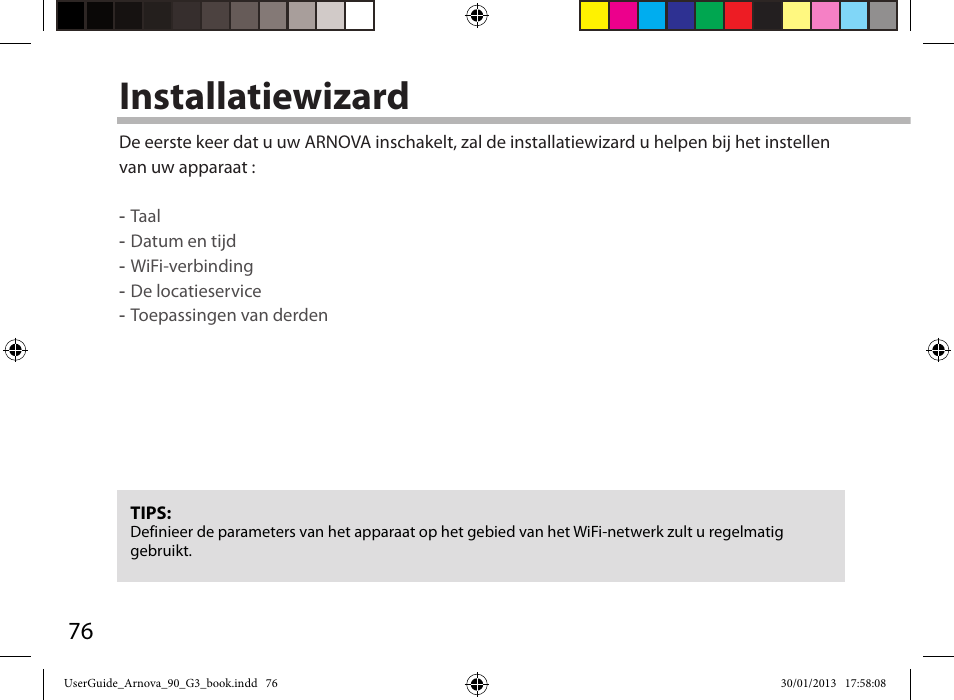 Installatiewizard | ARNOVA 90 G3 User Manual | Page 76 / 114