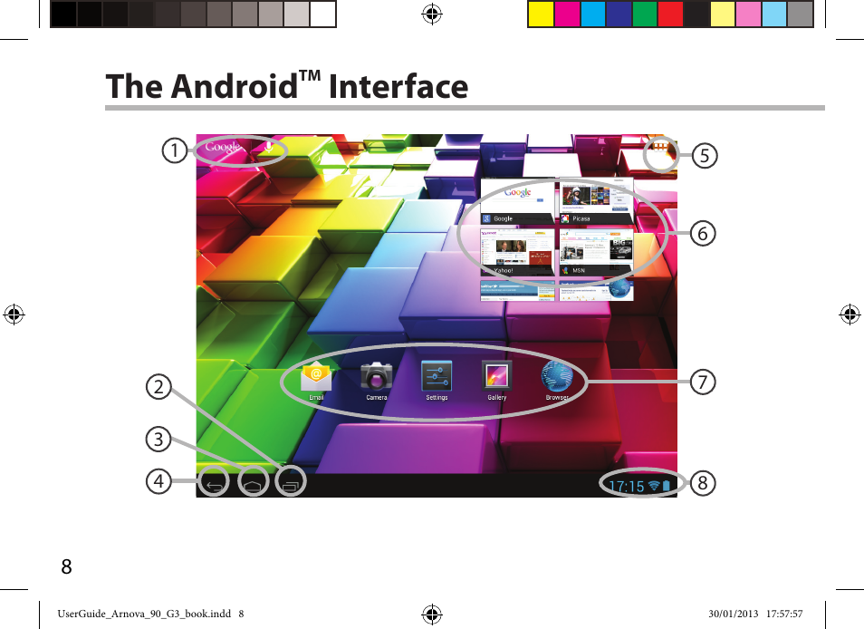 The android, Interface | ARNOVA 90 G3 User Manual | Page 8 / 114