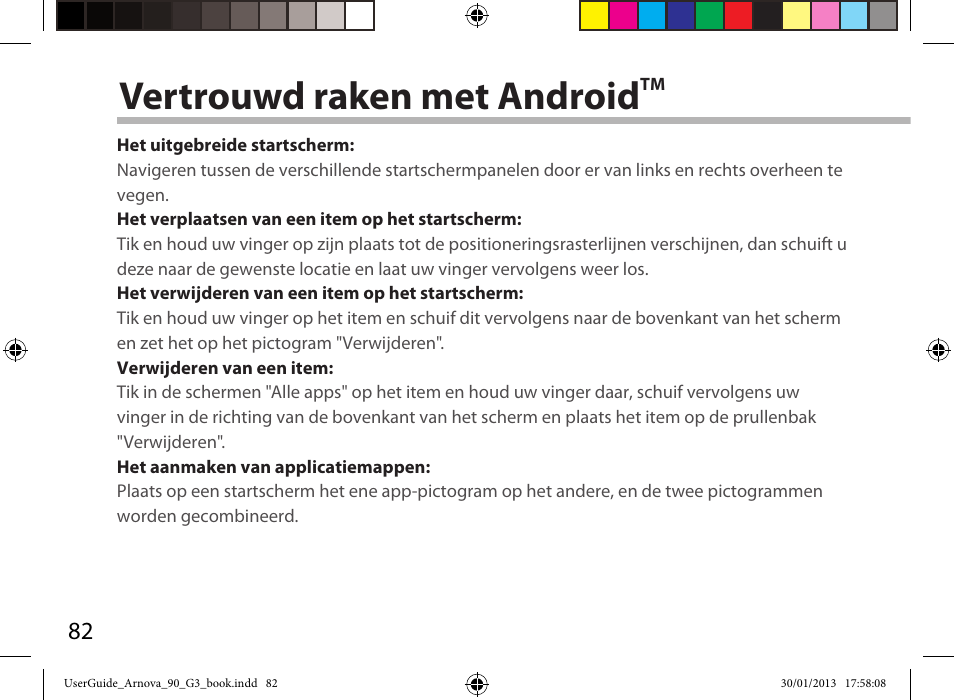 Vertrouwd raken met android | ARNOVA 90 G3 User Manual | Page 82 / 114