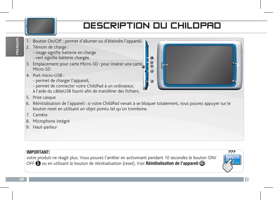 ARNOVA ChildPadUser Guide User Manual | Page 12 / 71