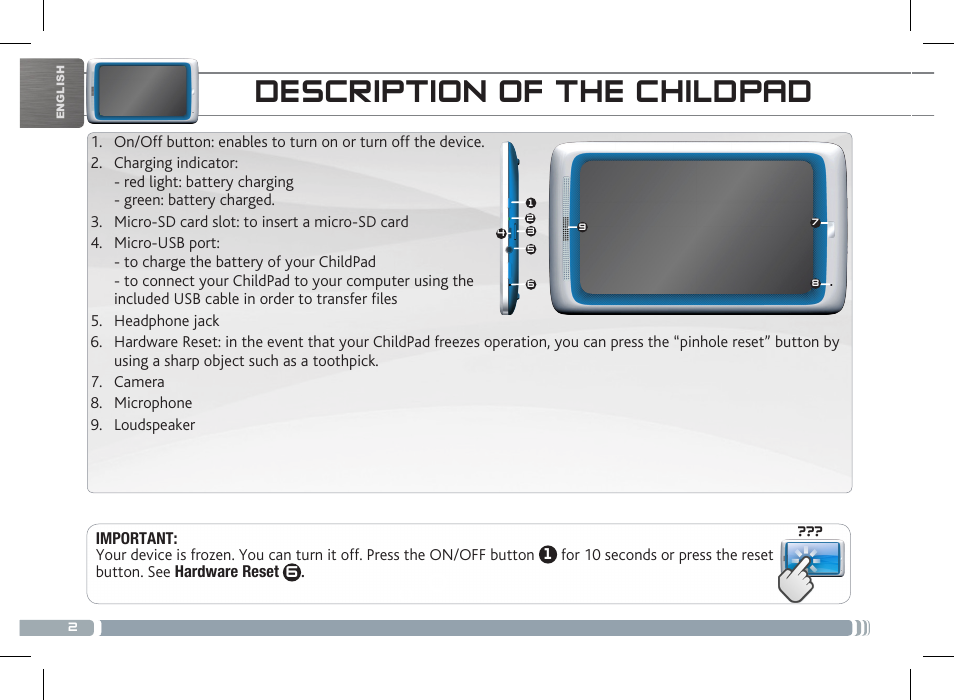 ARNOVA ChildPadUser Guide User Manual | Page 2 / 71