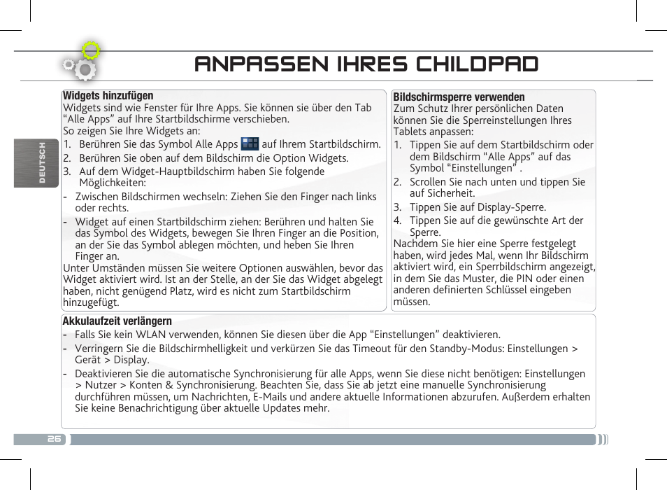 ARNOVA ChildPadUser Guide User Manual | Page 26 / 71