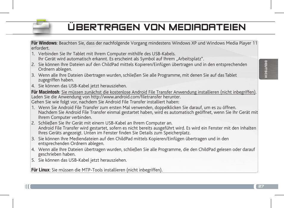 ARNOVA ChildPadUser Guide User Manual | Page 27 / 71