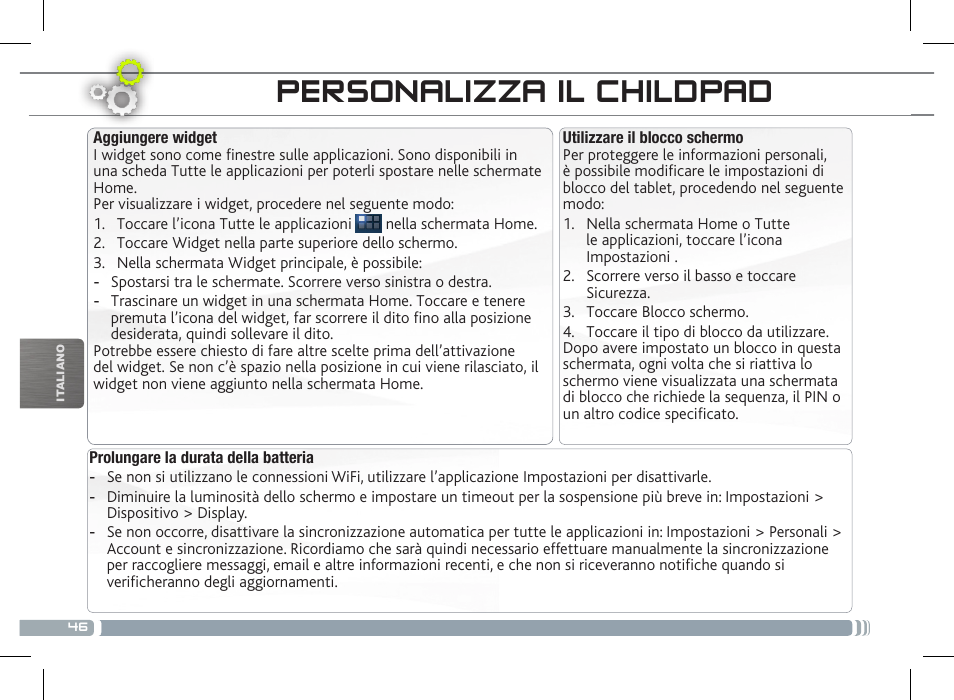 ARNOVA ChildPadUser Guide User Manual | Page 46 / 71