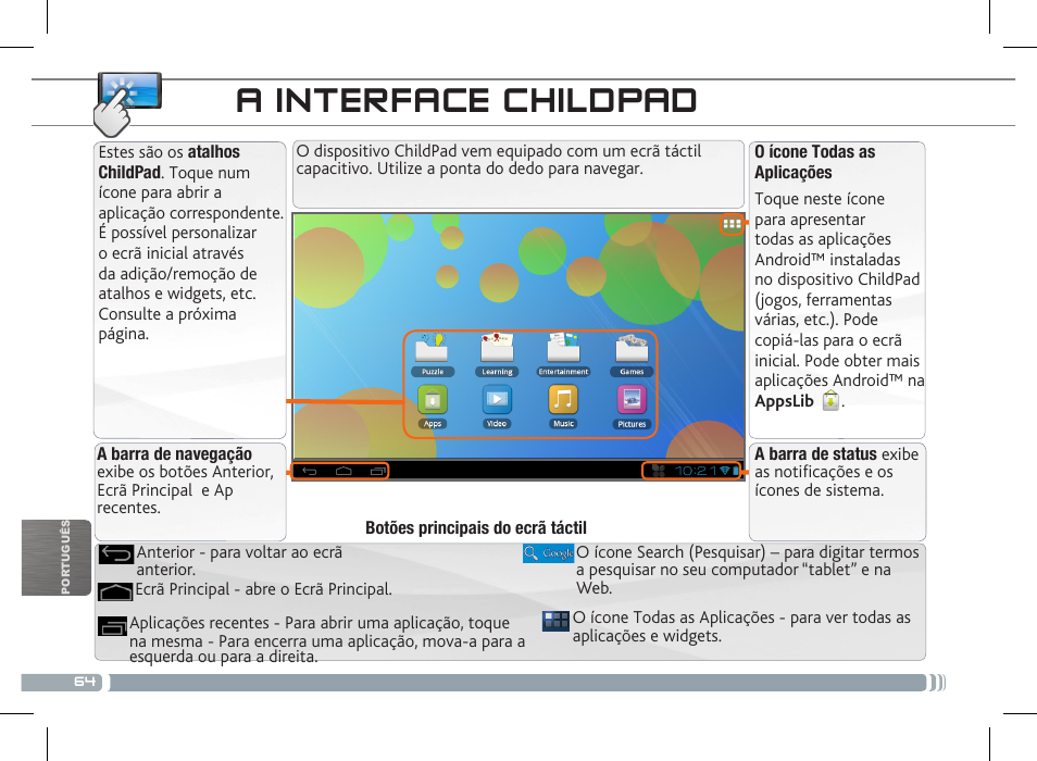 A interface childpad | ARNOVA ChildPadUser Guide User Manual | Page 64 / 71