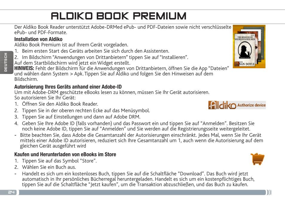 Aldiko book premium | ARNOVA GBOOK User Manual | Page 24 / 82