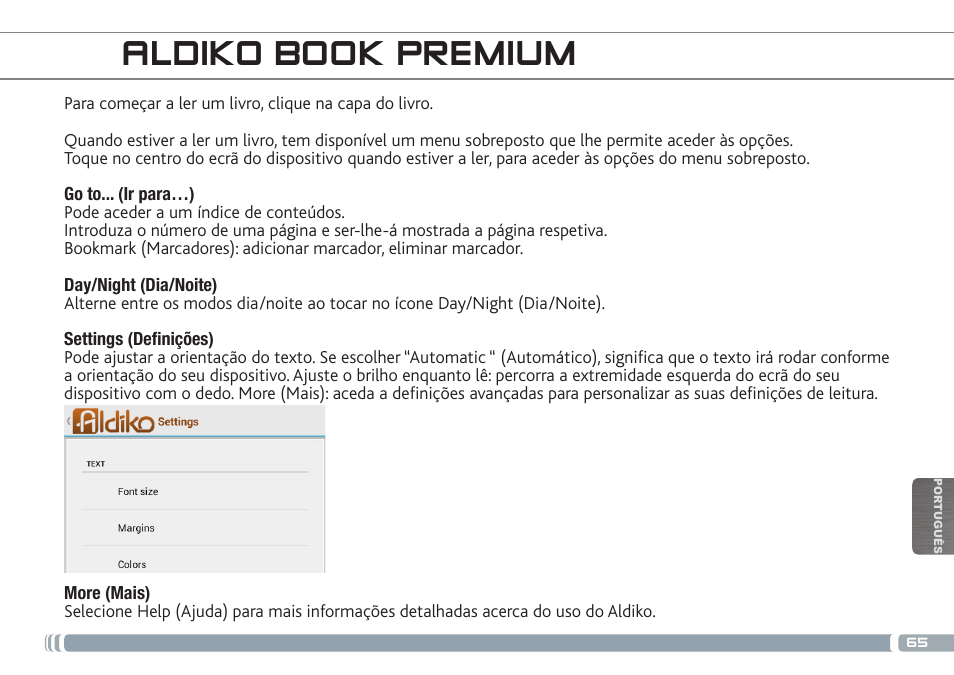 Aldiko book premium | ARNOVA GBOOK User Manual | Page 65 / 82