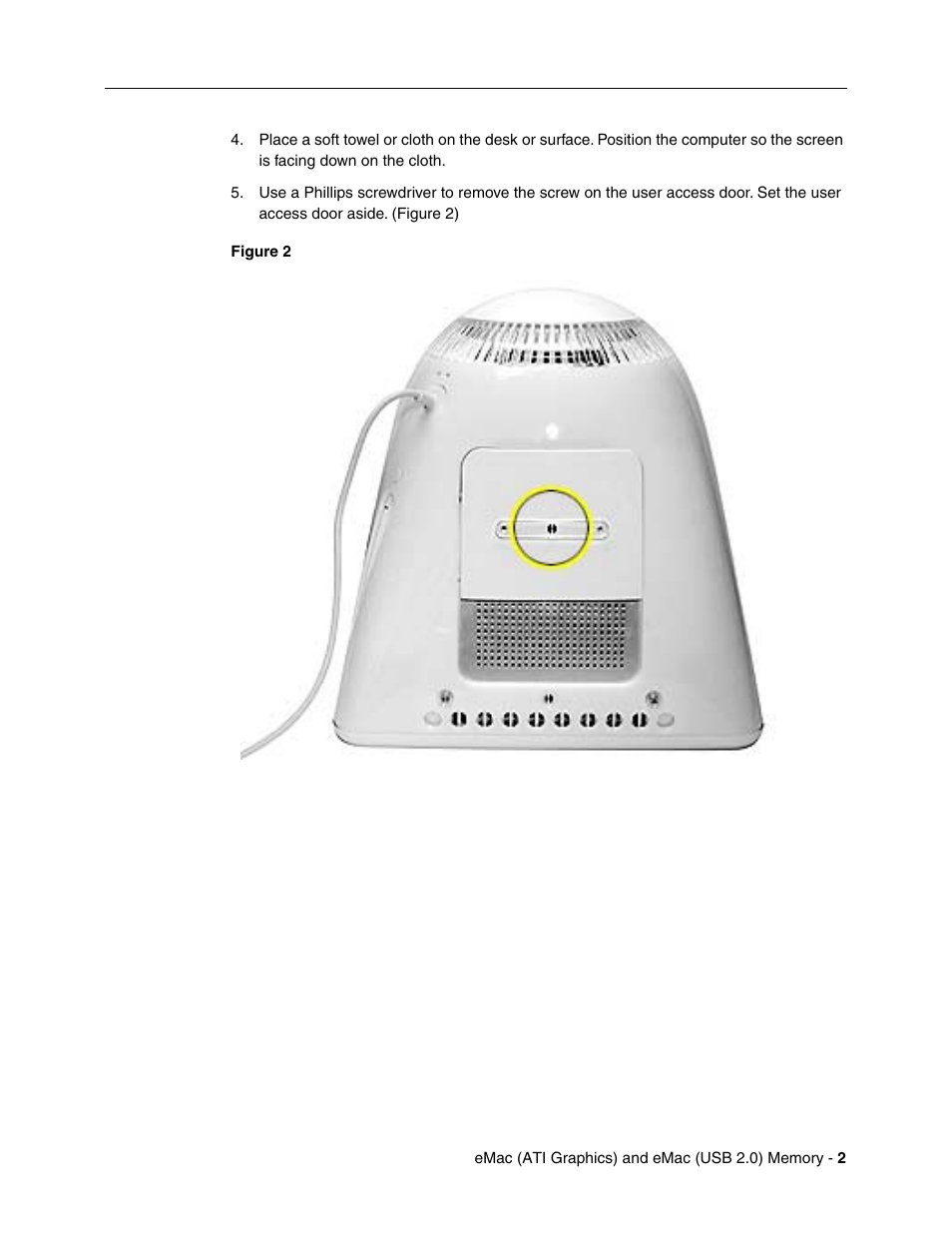 Apple eMac ATI Graphics (Memory Replacement) User Manual | Page 2 / 8