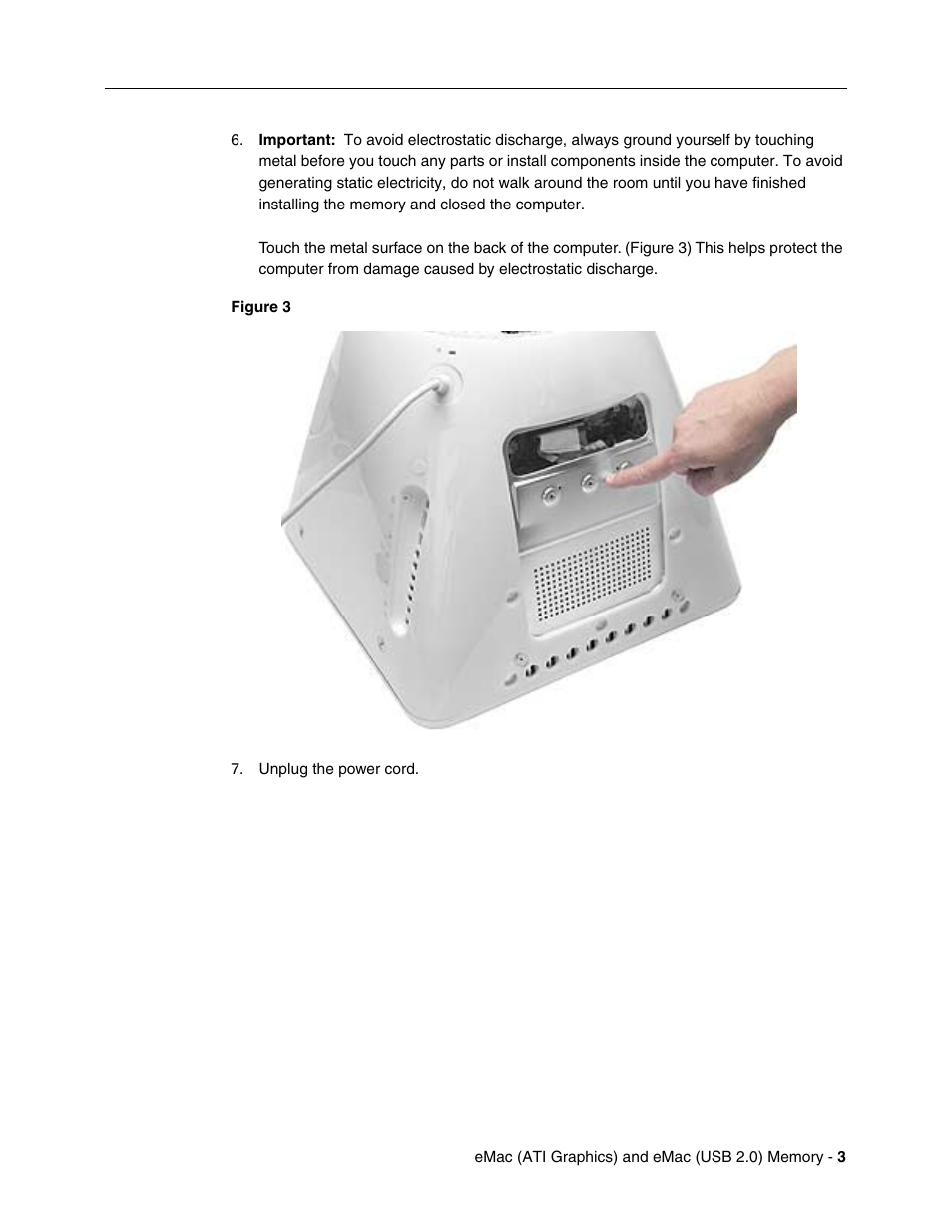 Apple eMac ATI Graphics (Memory Replacement) User Manual | Page 3 / 8