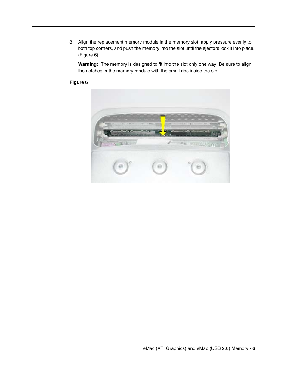 Apple eMac ATI Graphics (Memory Replacement) User Manual | Page 6 / 8